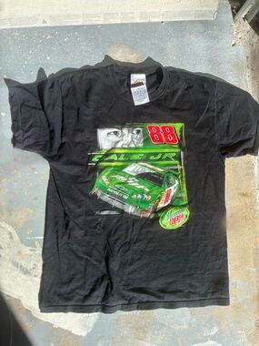 Chase Authentics Black Tee with Green and Red #88 Racing Graphic